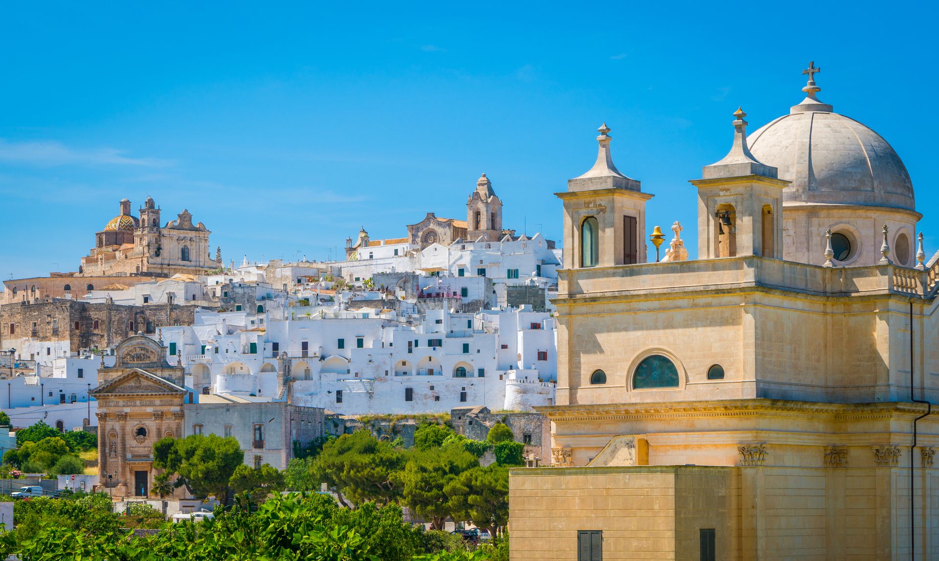 ostuni: the whitewashed city with its landscape and  golden beaches became so popular