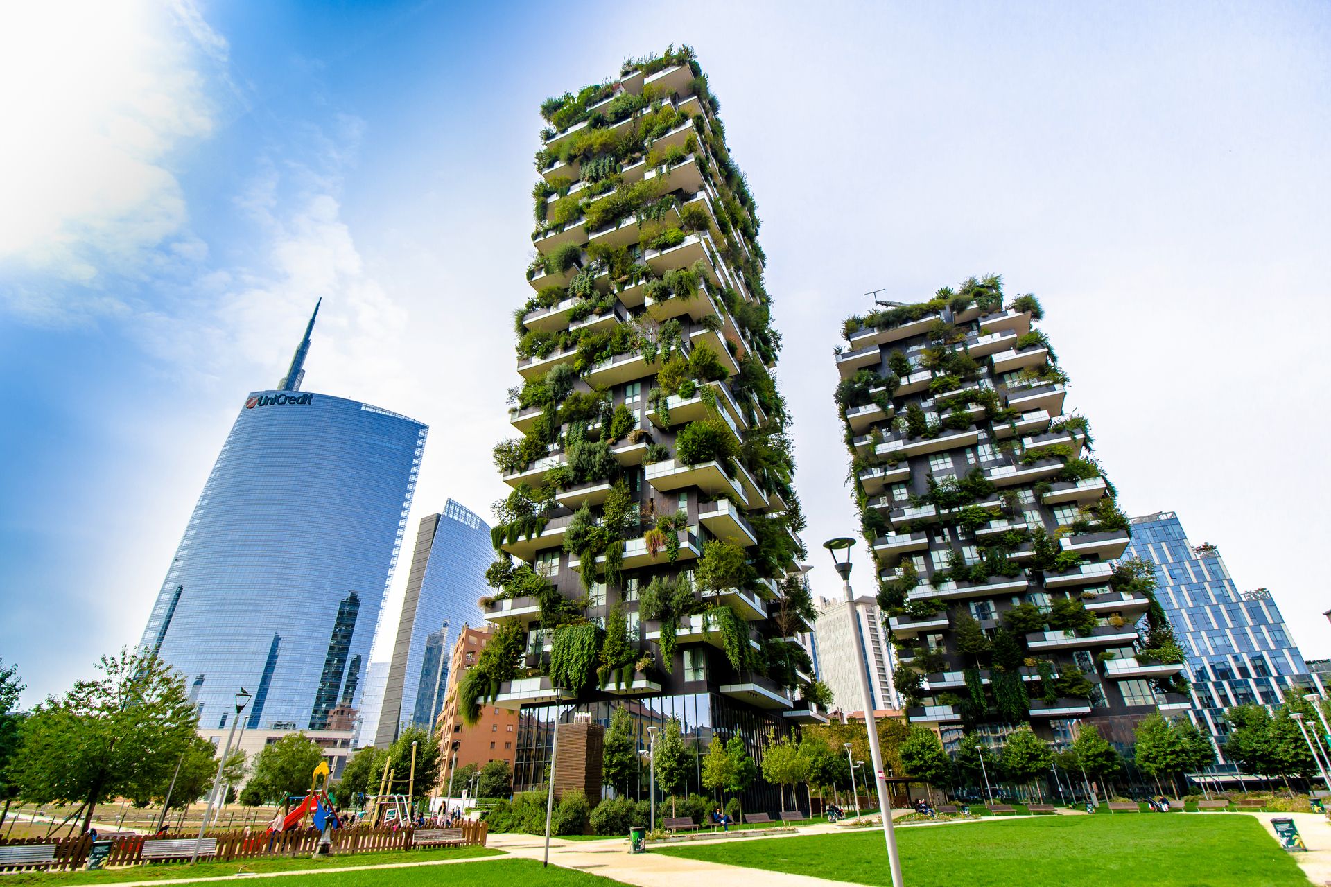 Contemporary architecture in Milan and Rome
