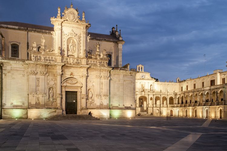 lecce: enjoy the ' florence of the south' full of historical gems, including the roman amphiteatre, the shopping on the main street and a superb dinner in starred restaurant