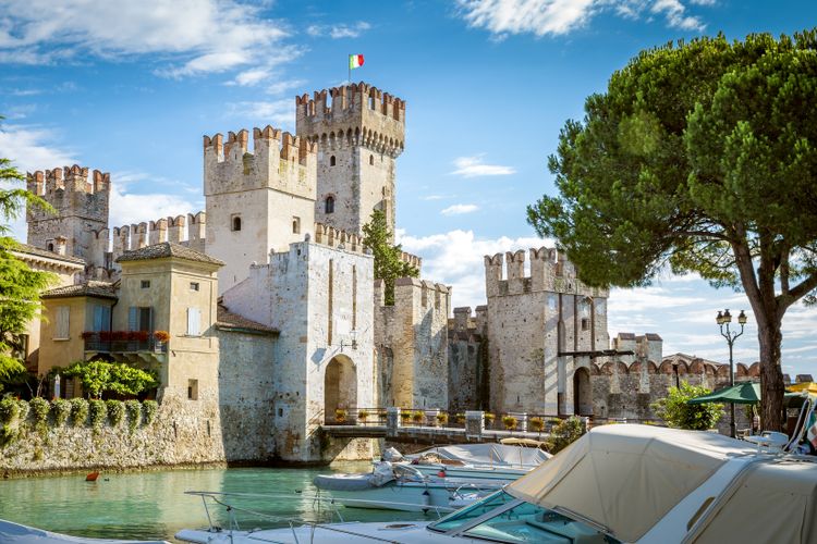 sirmione sul garda:  you can discover the charm of the narrow alleys in the old town 