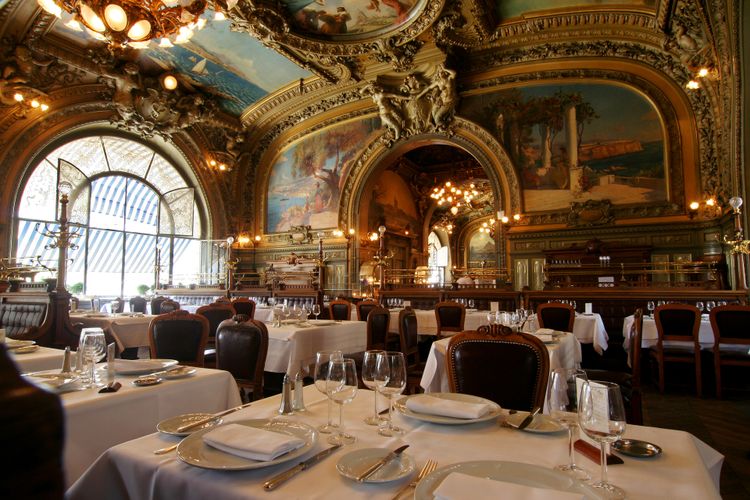 le train bleu: while you are in paris you can't miss to eat at this iconic restaurant