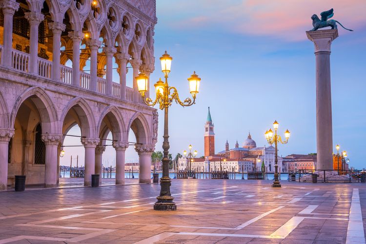 Venice: the city of the Doges reflects every historical palace in the water.